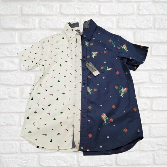 Eighty Eight 2 Pk Size S Christmas Skeleton Shirt - Picture 1 of 10